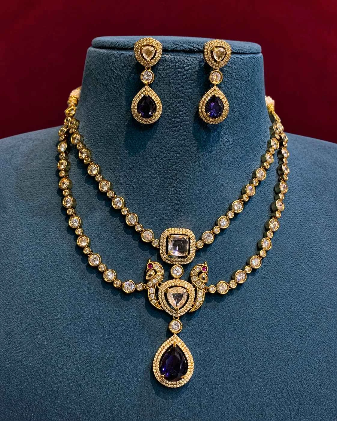 Midnight Royale Double-Layer Necklace Set