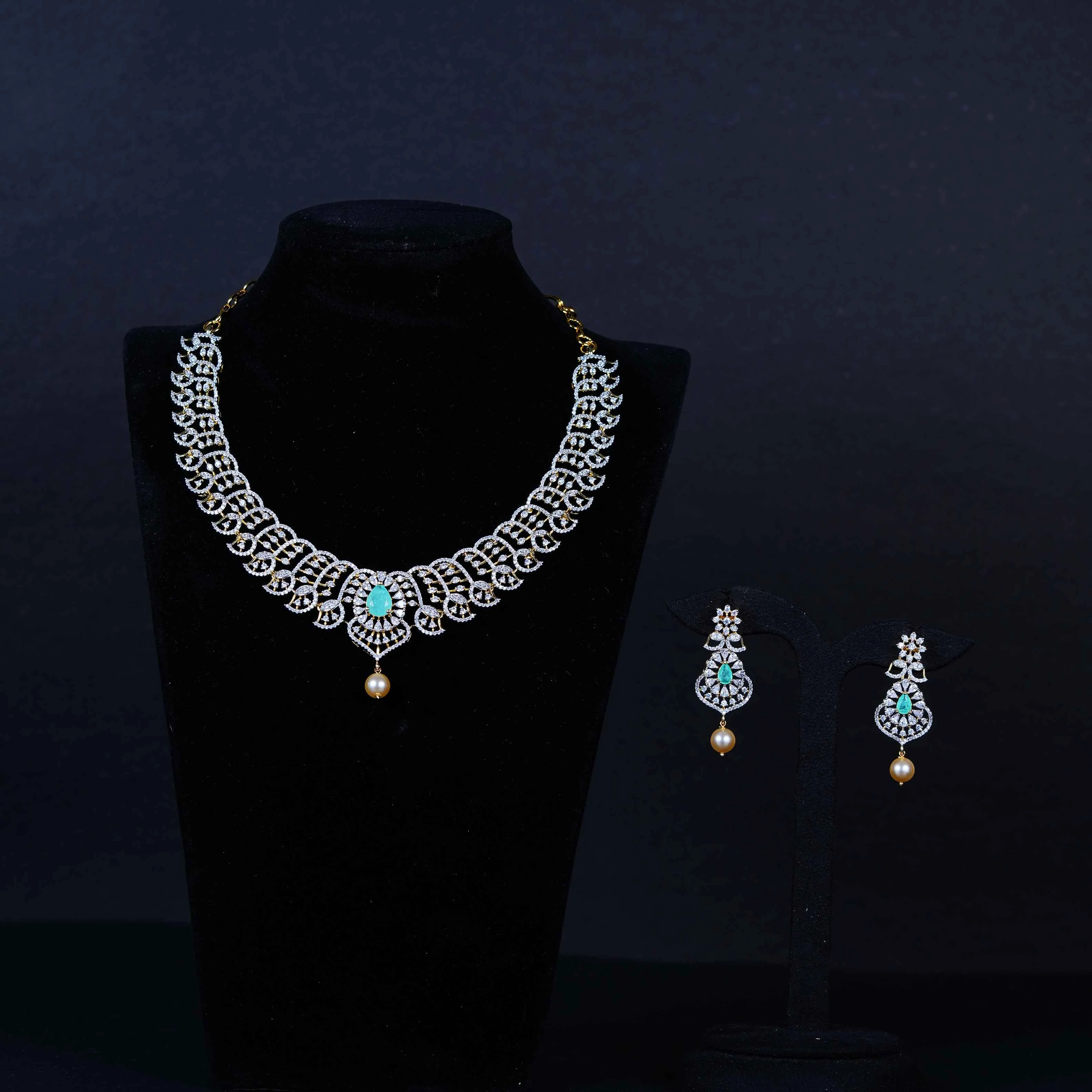 “Emerald Grace Diamond Choker”
