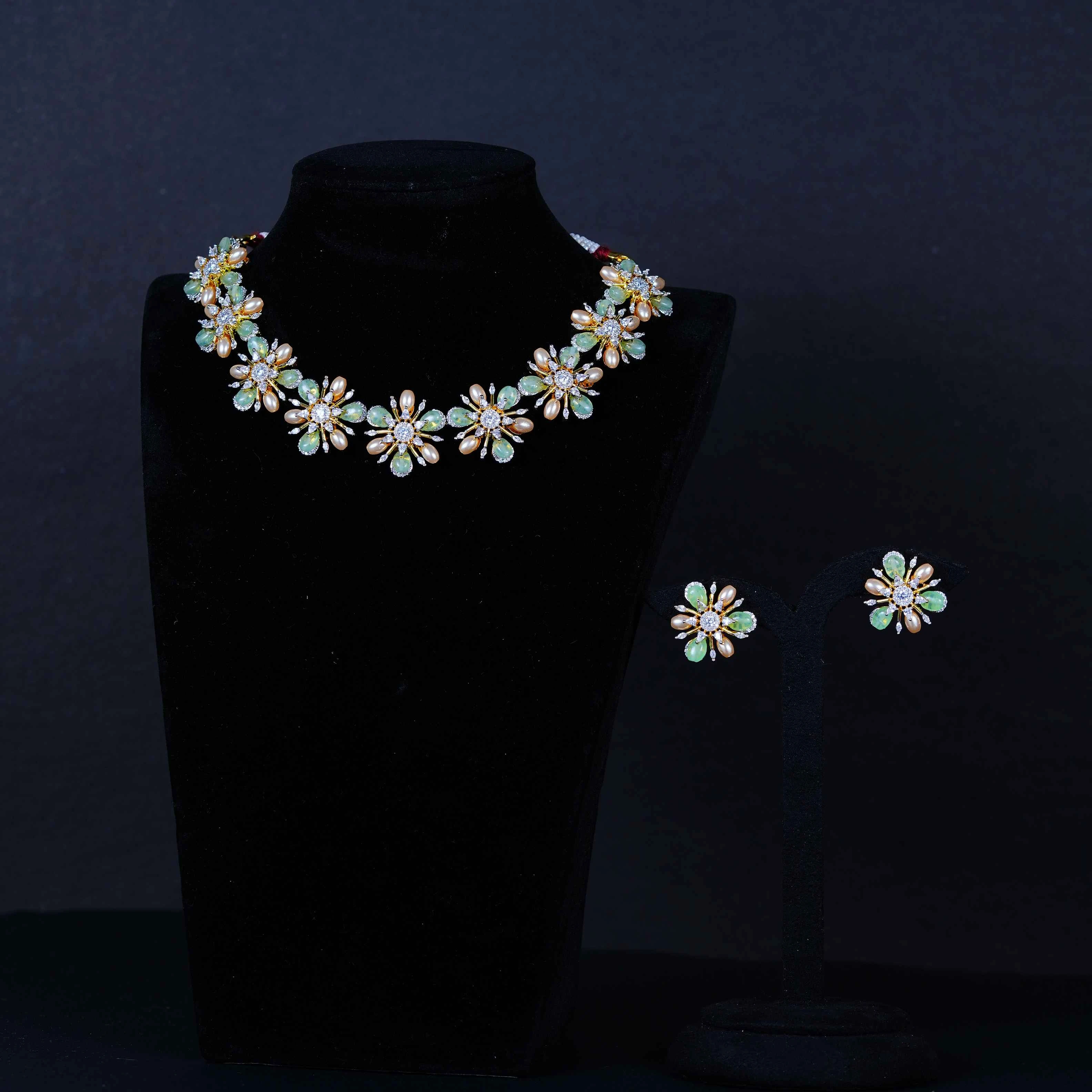 “Pastel Bloom Elegance Necklace”