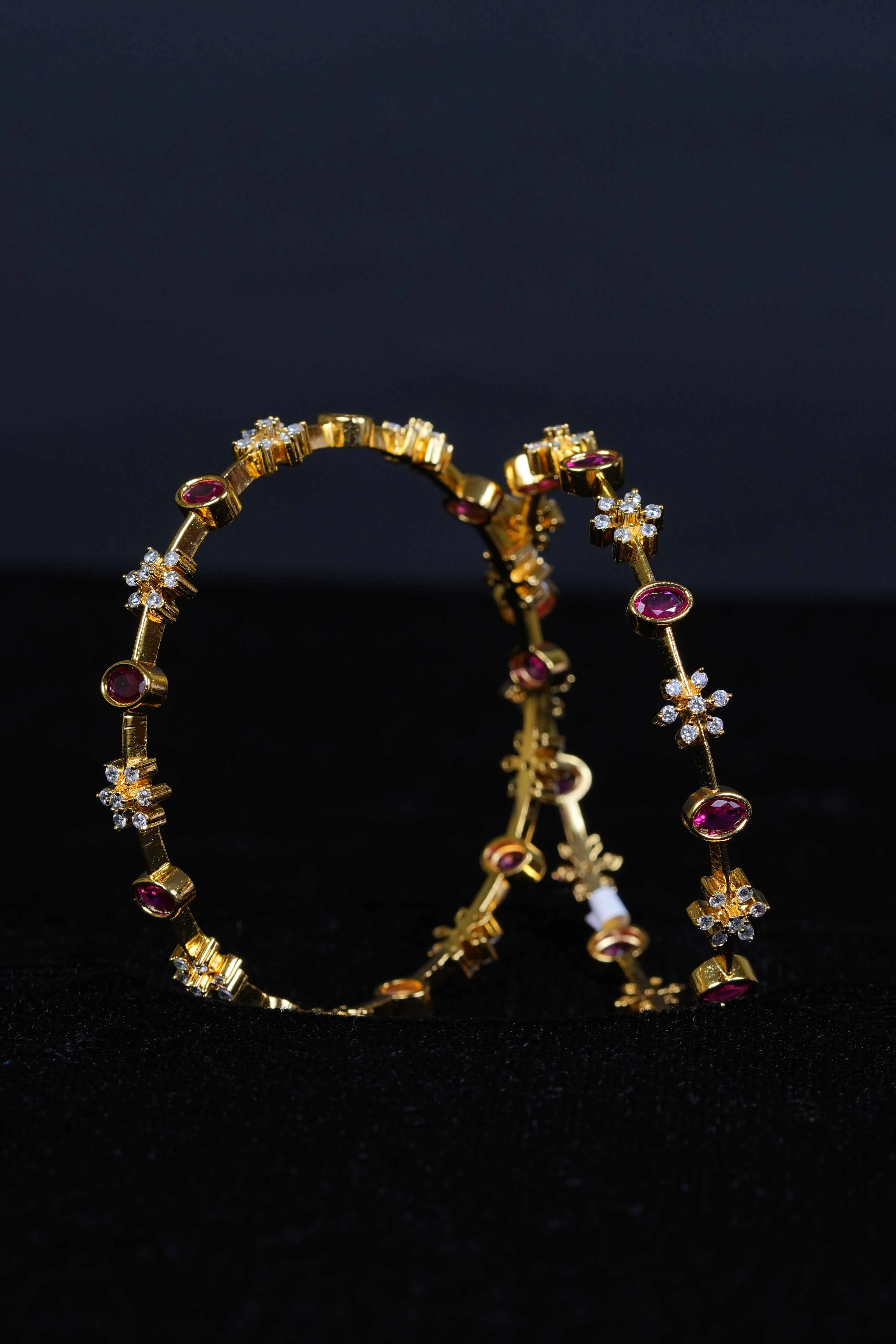 92.5 silver emrald bangles