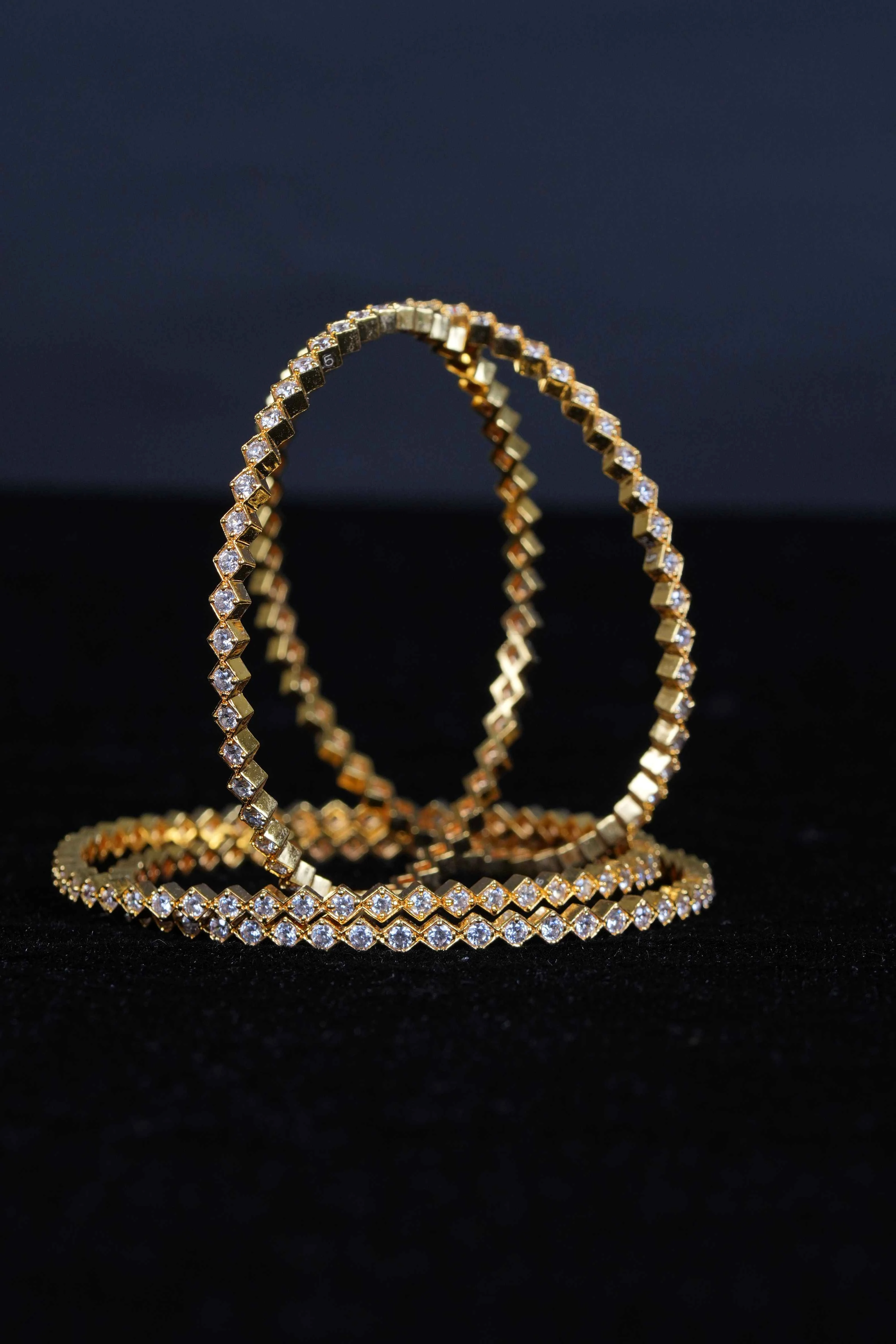 diamond replica bangles