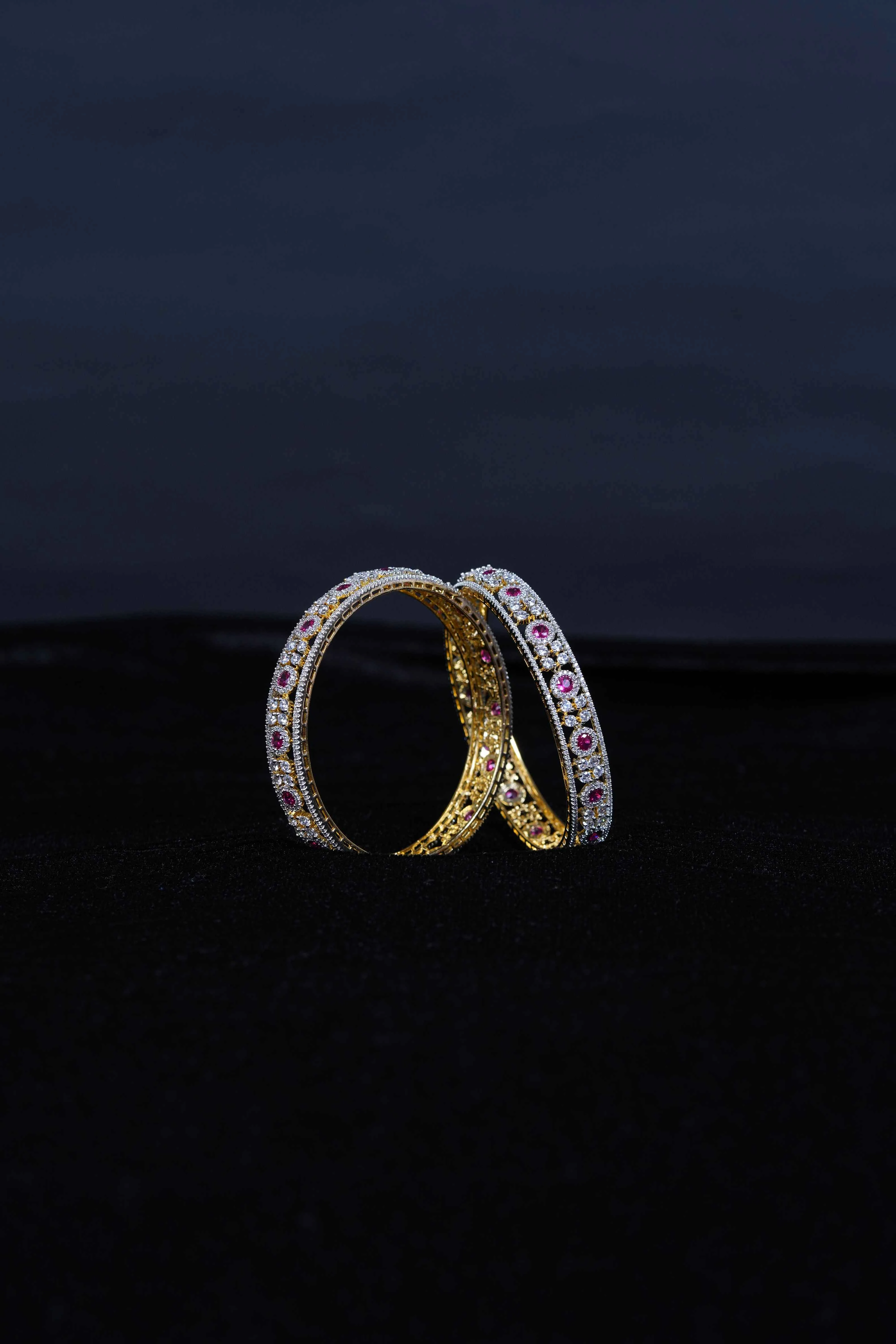 diamond replica bangles