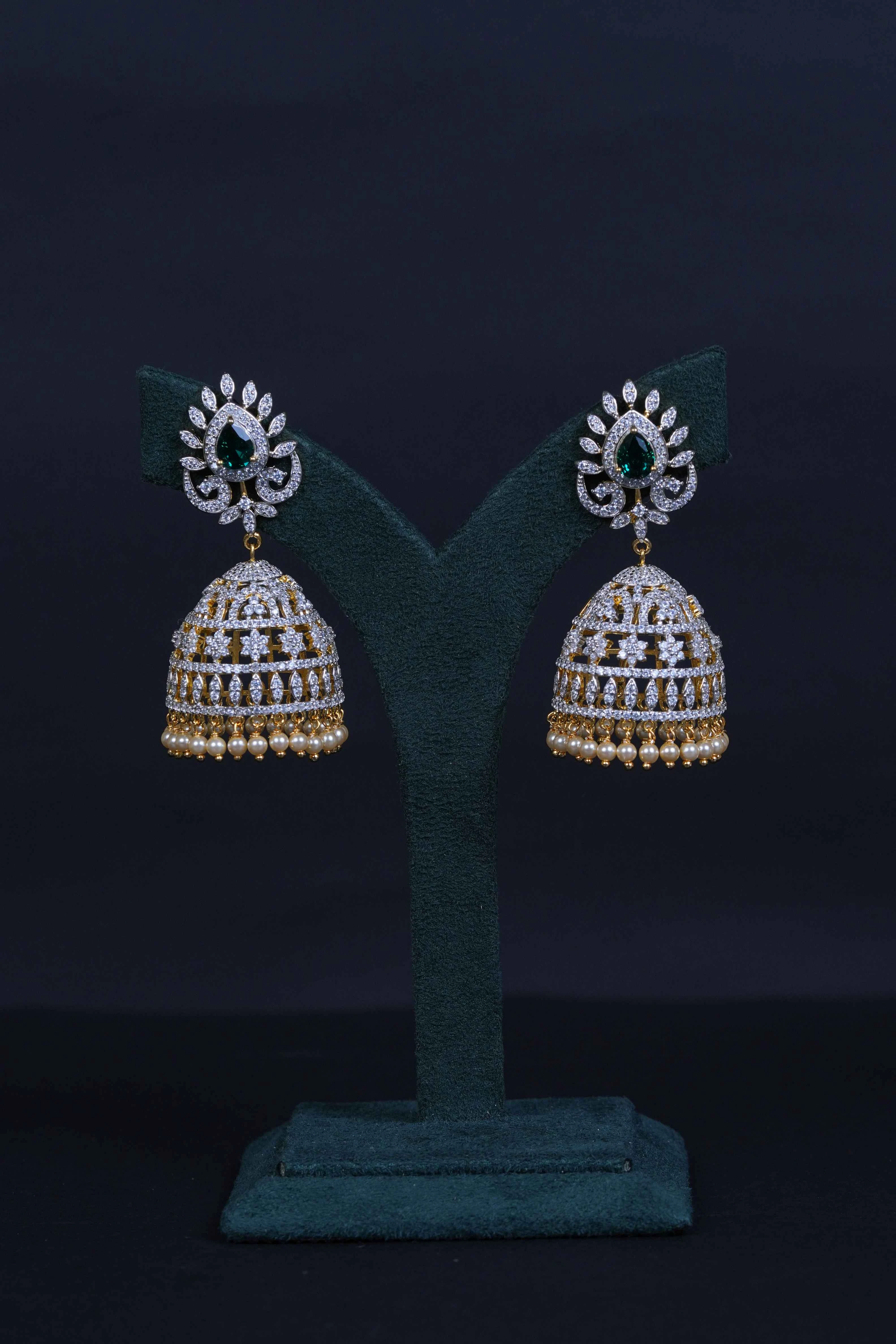 diamond replica earrings